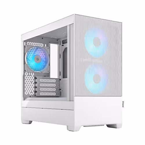 Fractal Design Pop Mini Air Micro ATX Mid Tower Tempered Glass Side Panel (Black Solid)