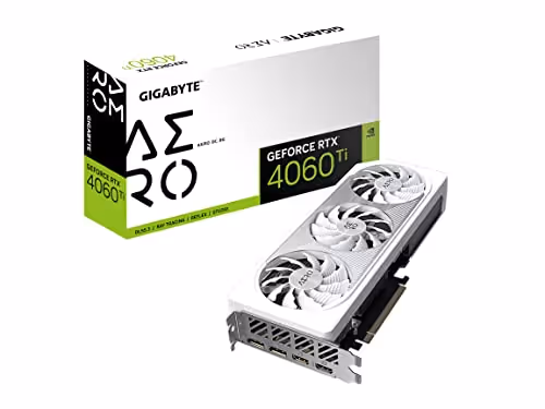 GIGABYTE AERO OC GeForce RTX 4060 Ti GDDR6 (8GB VRAM, New)