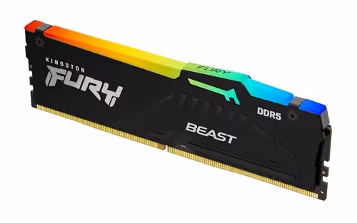 KINGSTON FURY Beast RGB (16GB, 1X16GB, 6000 MHz, CL30, Black, New)