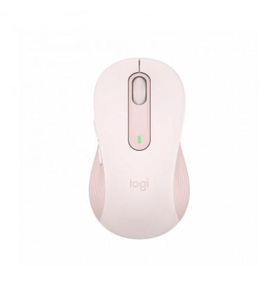 LOGITECH Signature M650 L Bluetooth/Wireless/Wired Optical Mouse (Pink)
