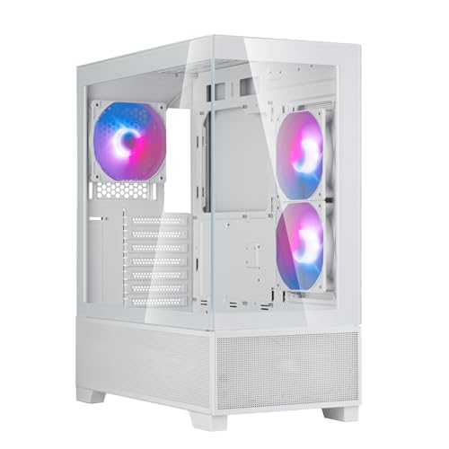 SilverStone Lucid 05 ATX Mid Tower Tempered Glass Side Panel (White)