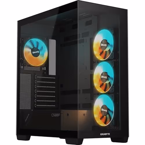 GIGABYTE C500 PANORAMIC STEALTH ATX Mid Tower Tempered Glass Side Panel (Black)