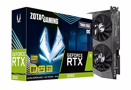 ZOTAC GAMING Twin Edge OC GeForce RTX 3050 GDDR6 (6GB VRAM)