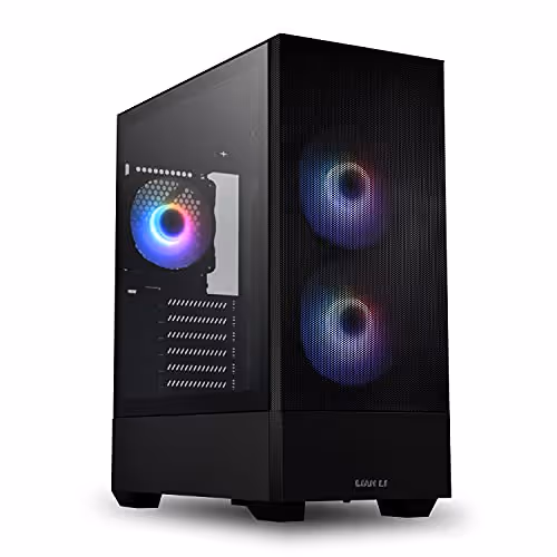 LIAN LI LANCOOL 205 Mesh ATX Mid Tower Tempered Glass Side Panel (Black)