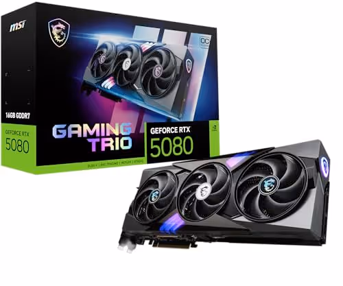 MSI GAMING TRIO OC GeForce RTX 5080 GDDR7