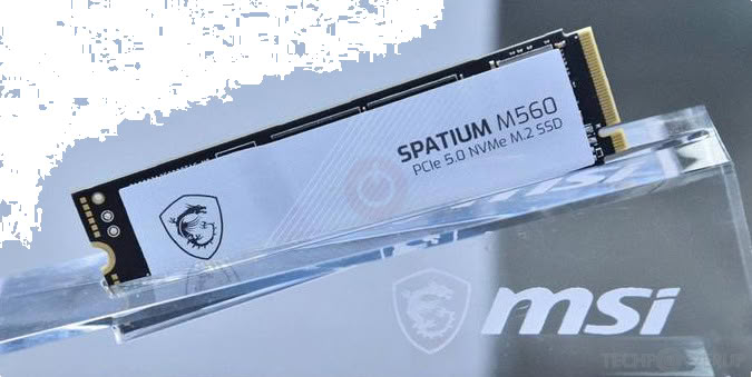 MSI Spatium M560 PCIe 5 Nvme M.2 SSD