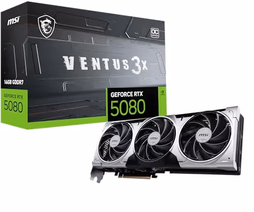MSI VENTUS 3X OC GeForce RTX 5080 GDDR7