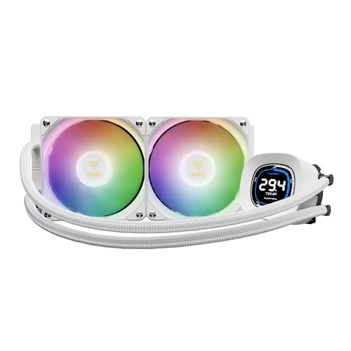 GAMDIAS AURA GL240 DIGITAL Water (240mm, White)