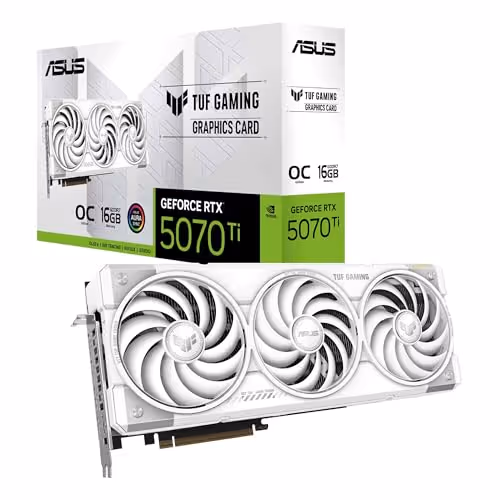 ASUS TUF GAMING OC GeForce RTX 5070 Ti GDDR7 (White)