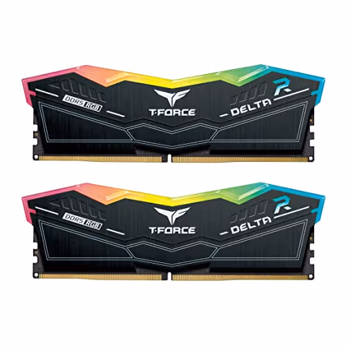 TEAM GROUP T-Force Delta RGB (32GB, 2X16GB, 5600 MHz, CL36, Black, New)