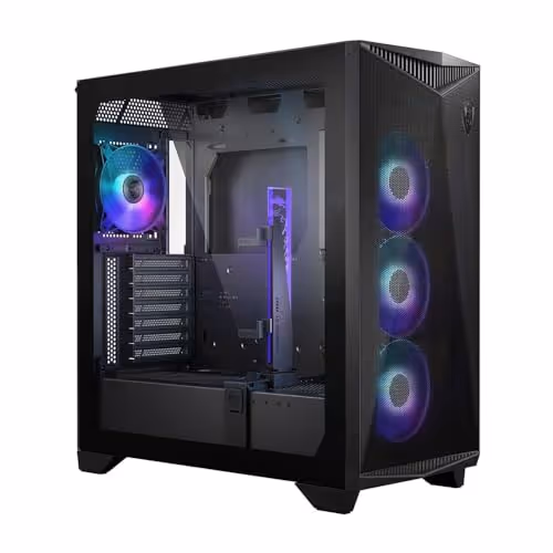 MSI MPG GUNGNIR 300R AIRFLOW ATX Mid Tower Tempered Glass Side Panel (White)