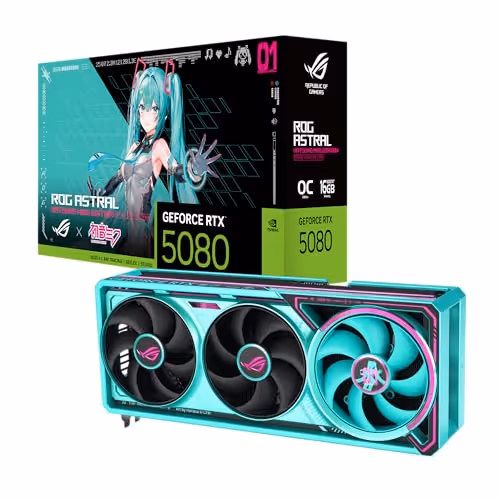 ASUS ROG Astral OC HATSUNE MIKU EDITION GeForce RTX 5080 GDDR7