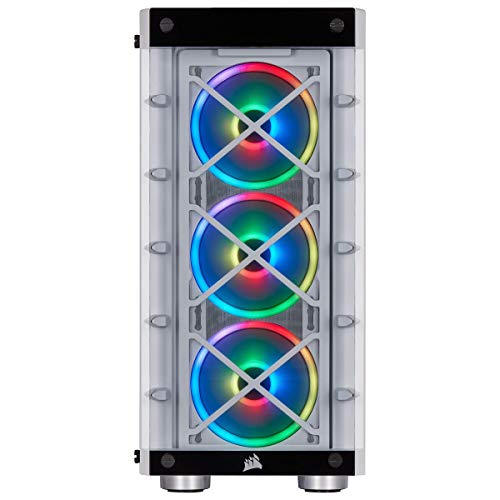 CORSAIR iCUE 465X RGB ATX Mid Tower Tempered Glass Side Panel (White)