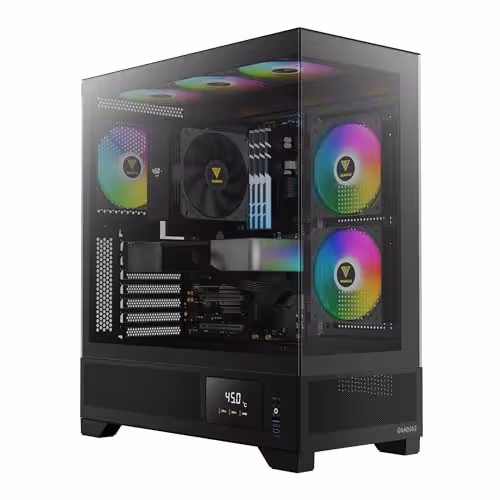 GAMDIAS ATLAS M1 ATX Mid Tower Tempered Glass Side Panel (Black)