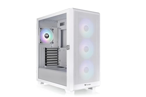 THERMALTAKE S250 TG ARGB ATX Mid Tower Tempered Glass Side Panel (Snow)