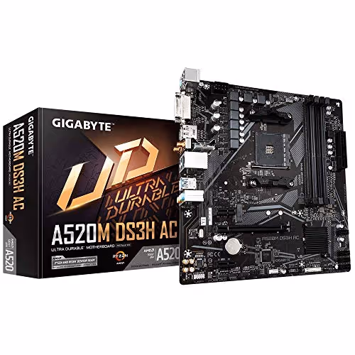 GIGABYTE A520M DS3H AC Micro ATX