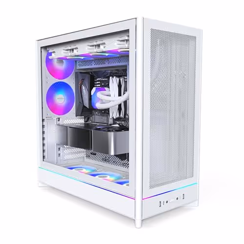 MONTECH HS01 PRO ATX Mid Tower Tempered Glass Side Panel (White)