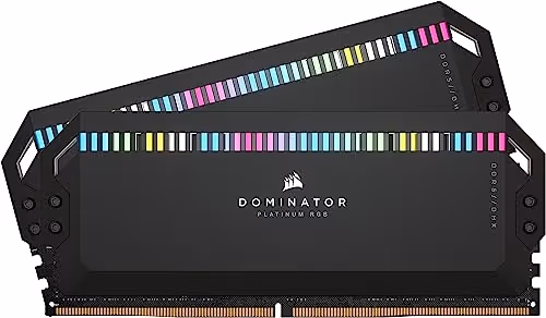 CORSAIR Dominator Platinum RGB (32GB, 2X16GB, 6400 MHz, CL32, Black)