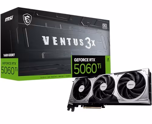 MSI VENTUS 3X OC GeForce RTX 5060 Ti GDDR7