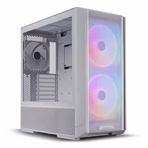 LIAN LI LANCOOL 216 RGB ATX Mid Tower Tempered Glass Side Panel (White)