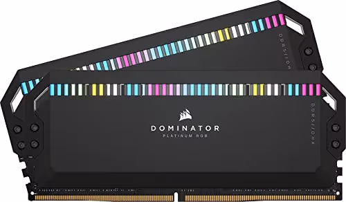 CORSAIR Dominator Platinum RGB (64GB, 2X32GB, 5600 MHz, CL40, Black)