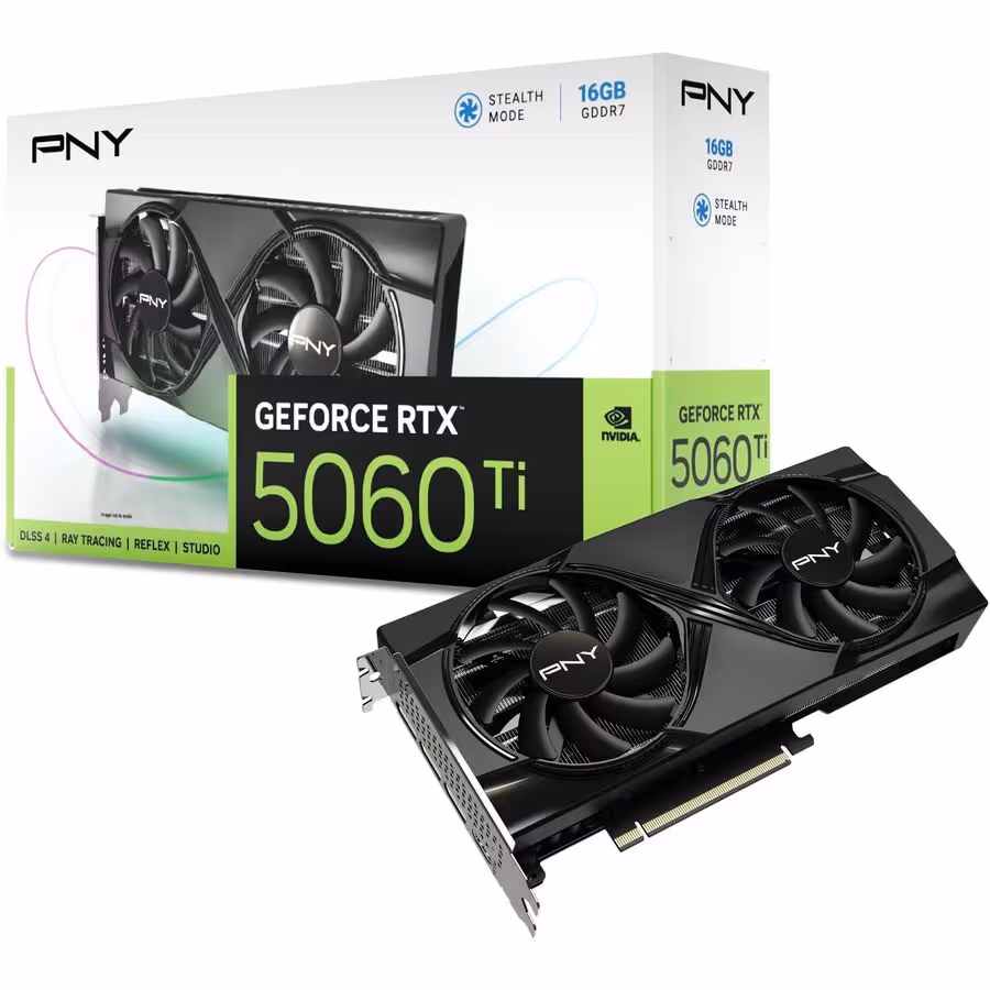 PNY Dual Fan GeForce RTX 5060 Ti GDDR7