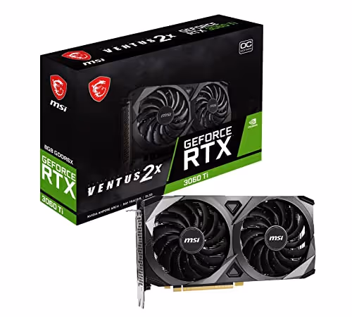 MSI VENTUS 2X 8GD6X OC GeForce RTX 3060 Ti GDDR6X