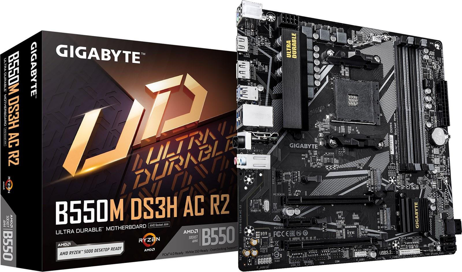 GIGABYTE B550M DS3H AC R2 Micro ATX