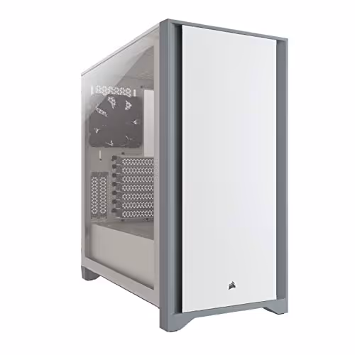CORSAIR 4000D Tempered Glass Mid-Tower ATX Case (White)