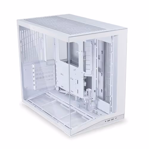 LIAN LI O11 Dynamic Mini V2 ATX Mid Tower Tempered Glass Side Panel (White)