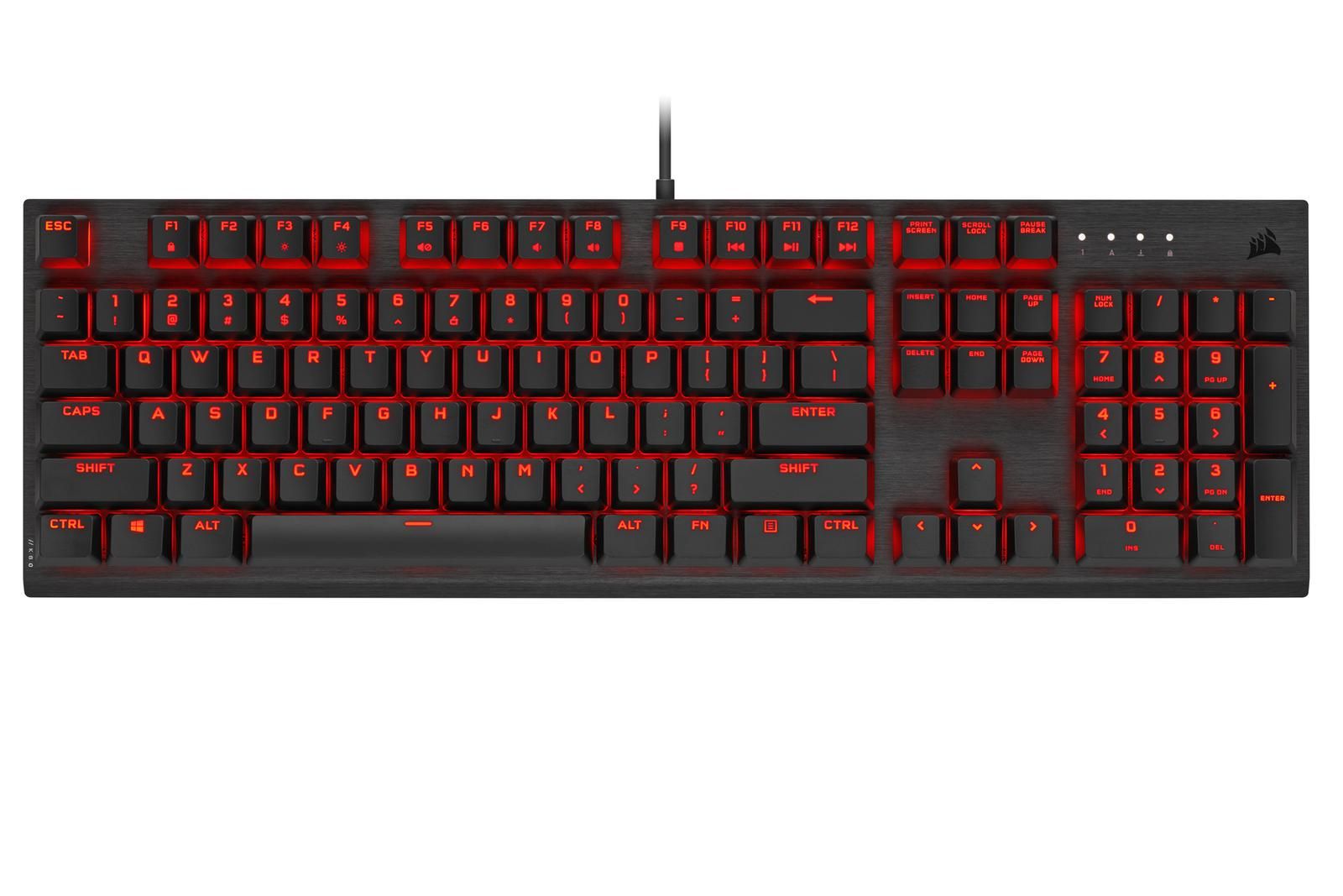 CORSAIR K60 Pro Wired Gaming Keyboard (Red)