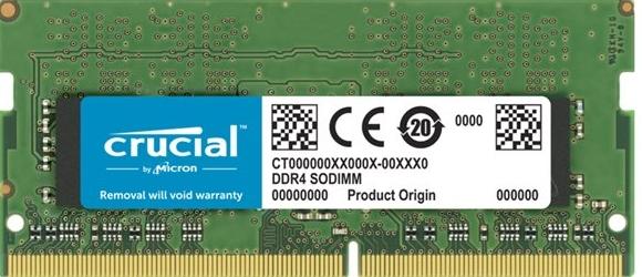 CRUCIAL DDR4 Laptop Memory (32GB, 2666 MHz)