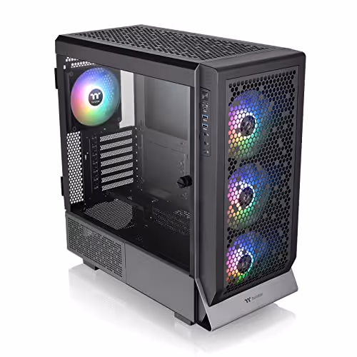 THERMALTAKE Ceres 500 ATX Mid Tower Tempered Glass Side Panel (Black)