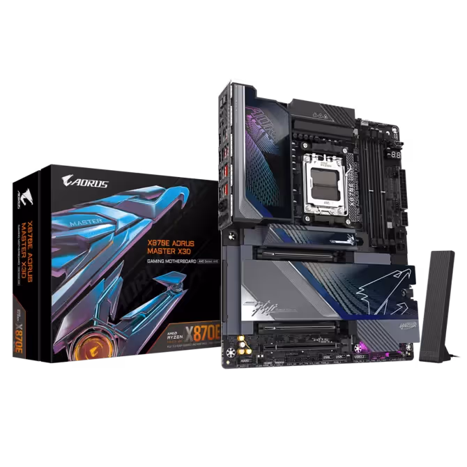 GIGABYTE X870E AORUS MASTER X3D ICE ATX (White Ice)