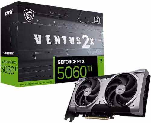 MSI VENTUS 2X PLUS GeForce RTX 5060 Ti GDDR7 (16GB VRAM)