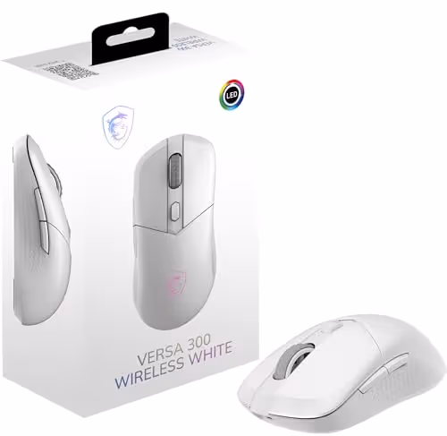 MSI VERSA 300 Wireless Gaming Mouse (White)