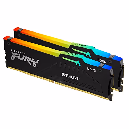 KINGSTON FURY Beast RGB (32GB, 2X16GB, 5600 MHz, CL36, Black, New)