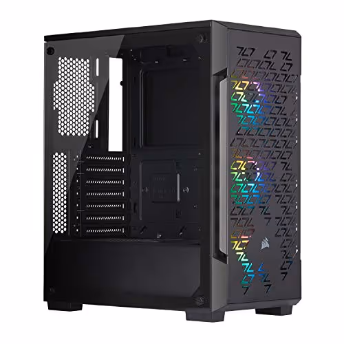 CORSAIR iCUE 220T RGB Airflow ATX Mid Tower Tempered Glass Side Panel