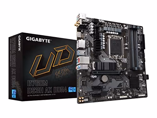 GIGABYTE B760M DS3H AX Micro ATX (DDR4, Black)