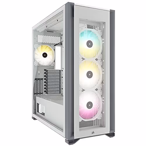 CORSAIR iCUE 7000X RGB ATX Full Tower Tempered Glass Side Panel (White)