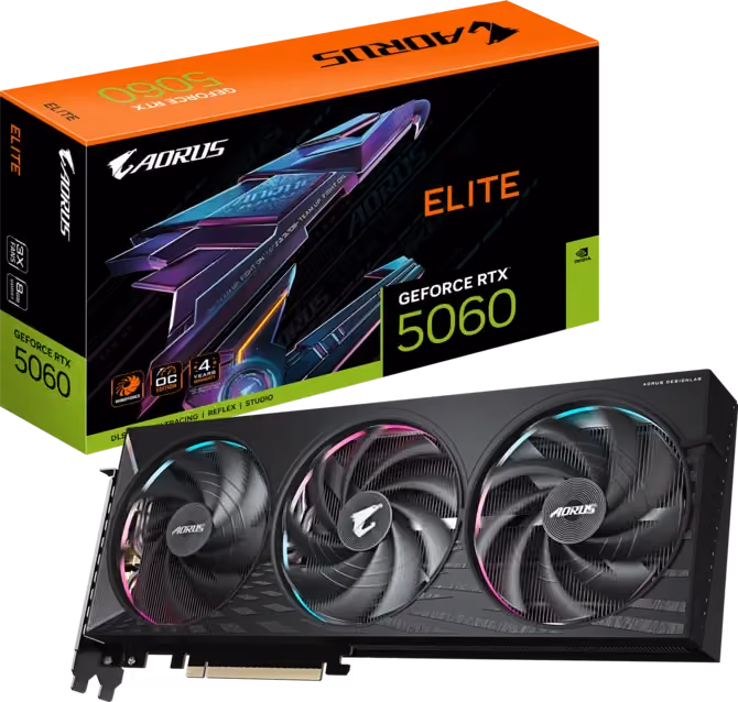 GIGABYTE AORUS ELITE GeForce RTX 5060 GDDR7