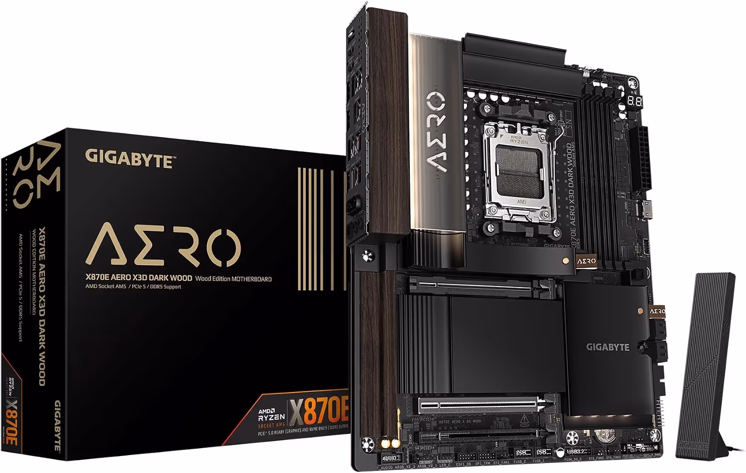 GIGABYTE X870E AERO X3D DARK WOOD ATX