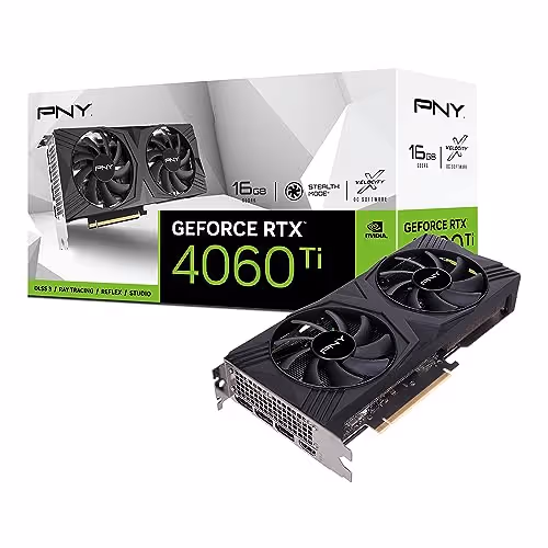 PNY VERTO GeForce RTX 4060 Ti GDDR6 (16GB VRAM)