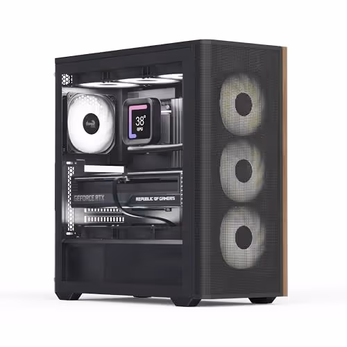 AEROCOOL D501A V2 ATX Mid Tower Tempered Glass Side Panel