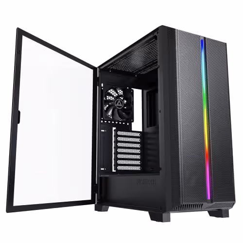 MONTECH SKY ONE LITE ATX Mid Tower Tempered Glass Side Panel (Black)