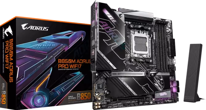 GIGABYTE B850M AORUS PRO WIFI Micro ATX
