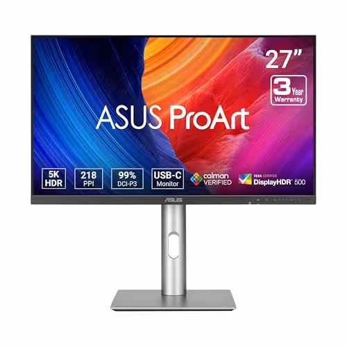ASUS ProArt Display PA27JCV 27 IPS Monitor (Silver)