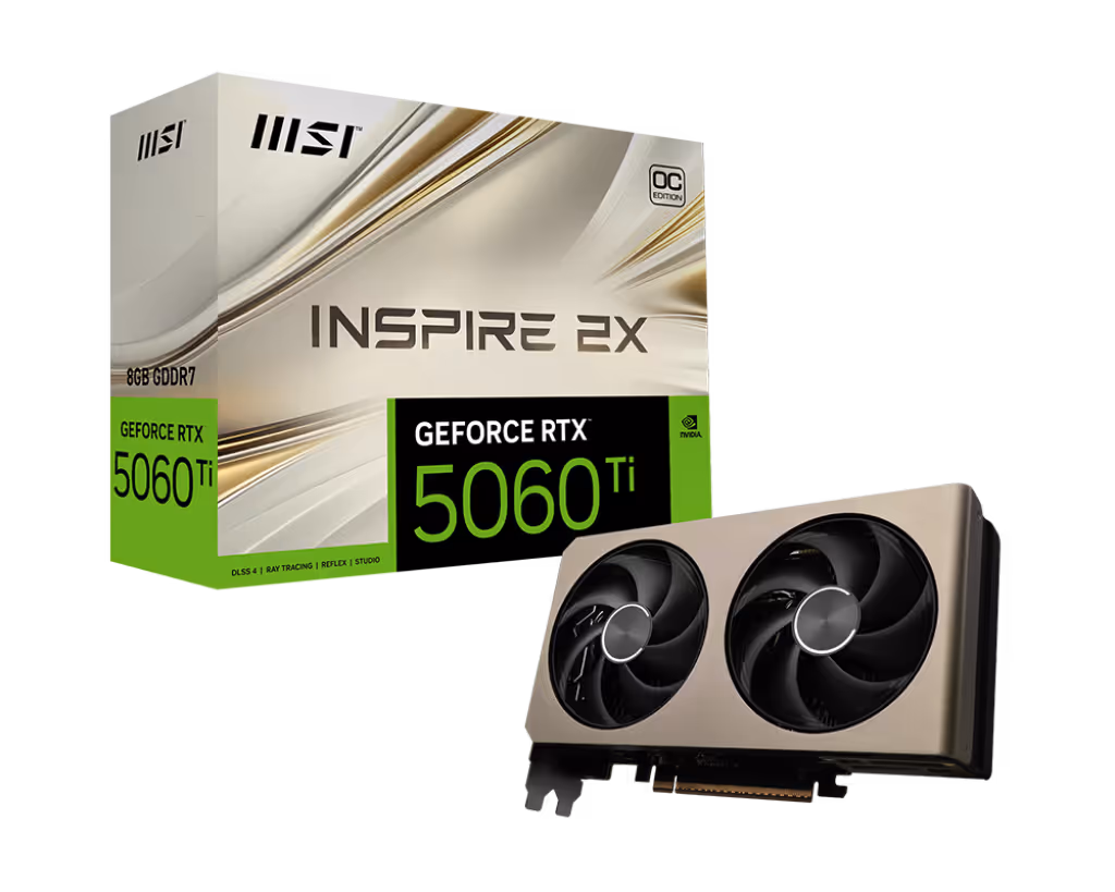 Msi GeForce RTX 5060 TI INSPIRE 2X OC GDDR7