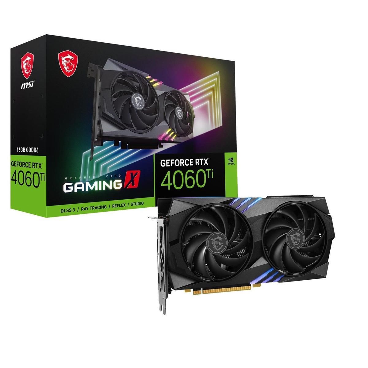 MSI GeForce RTX 4060 Ti GAMING X Graphics Card (16GB VRAM)