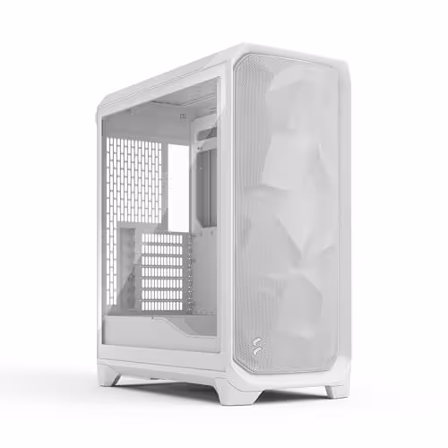 Fractal Design Meshify 3 ATX Mid Tower Tinted Tempered Glass Side Panel (Clear White)